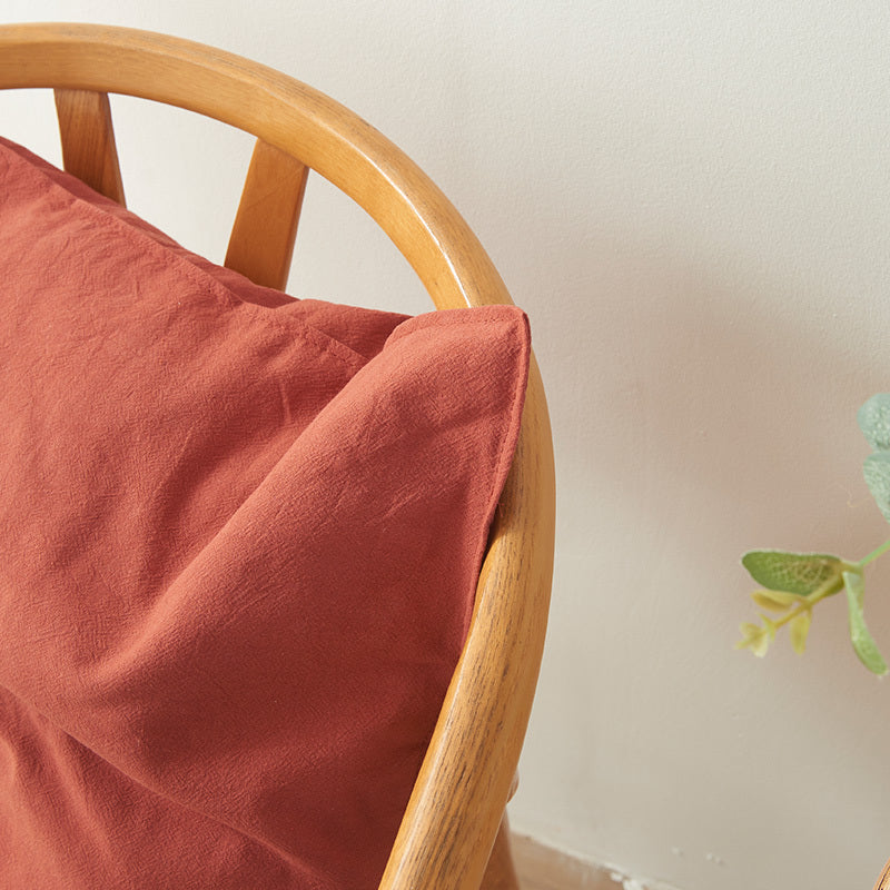 HKM-933075 Retro Washed Cotton Pillow Case - 45x45cm & 30x50cm Options