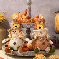 HKM-933395 Harvest Season Scarecrow Pendant for Thanksgiving Decorations - Polyester Cloth Ornament