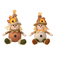 HKM-933395 Harvest Season Scarecrow Pendant for Thanksgiving Decorations - Polyester Cloth Ornament