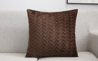 HKM-933395 Plush Sofa Pillowcase Set - 43x43cm with Pillow Core