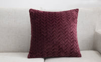 HKM-933395 Plush Sofa Pillowcase Set - 43x43cm with Pillow Core