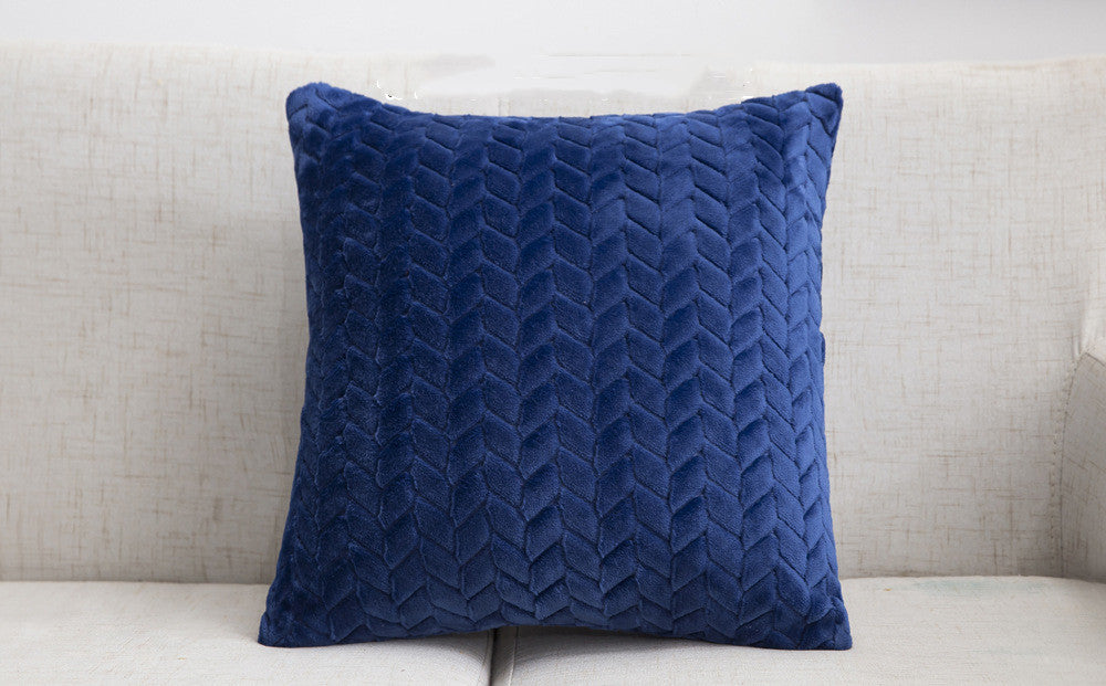 HKM-933395 Plush Sofa Pillowcase Set - 43x43cm with Pillow Core