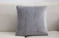 HKM-933395 Plush Sofa Pillowcase Set - 43x43cm with Pillow Core