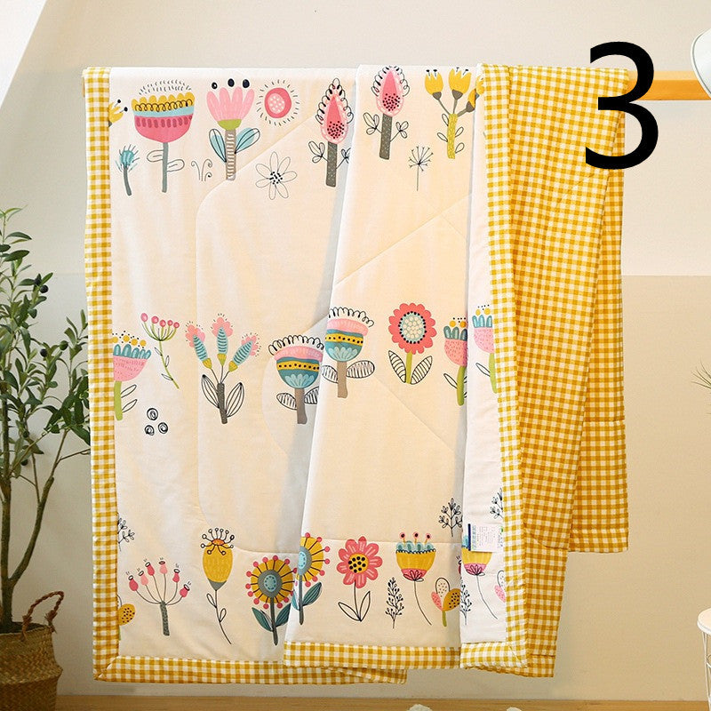 HKM-933587 Cotton Summer Air Conditioner Quilt Cover with Trendy Print Design