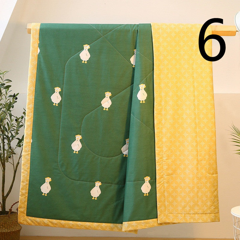 HKM-933587 Cotton Summer Air Conditioner Quilt Cover with Trendy Print Design