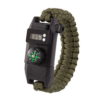 HKM-933779 Multifunctional Outdoor Rope Bracelet with Compass and Fire Starter