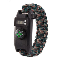 HKM-933779 Multifunctional Outdoor Rope Bracelet with Compass and Fire Starter