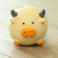 HKM-933907 Natural Latex Dog Toy - Sound-Resistant Teeth Grinding, Available in Cow, Chick, and Pig Designs