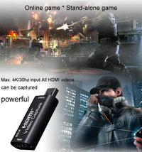 HKM-933971 4K HDMI Video Capture Card with USB 3.0 - Supports 1080P Output, Windows, macOS, Linux & Android