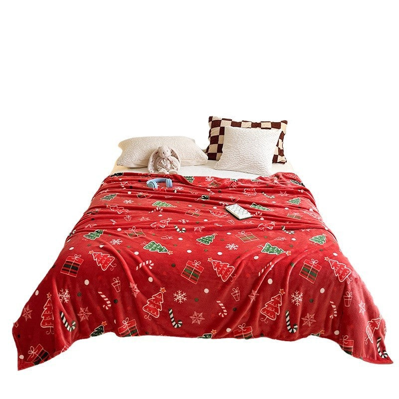 HKM-934099 Cartoon Anime Themed Thickened Flannel Blanket in Festive Designs and Multiple Sizes