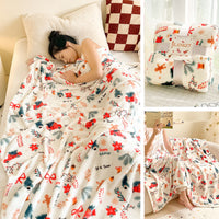 HKM-934099 Cartoon Anime Themed Thickened Flannel Blanket in Festive Designs and Multiple Sizes