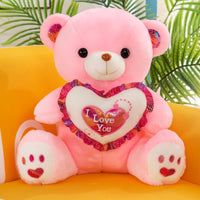 HKM-934099 Soft Personalized Valentine’s Day Bear with Heart - Available in Various Sizes from 23cm to 60cm
