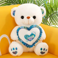 HKM-934099 Soft Personalized Valentine’s Day Bear with Heart - Available in Various Sizes from 23cm to 60cm