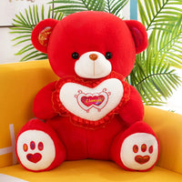 HKM-934099 Soft Personalized Valentine’s Day Bear with Heart - Available in Various Sizes from 23cm to 60cm