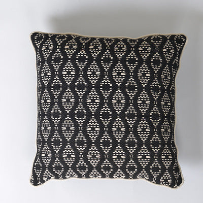HKM-934227 Nordic Style Plaid Cotton and Linen Pillow Cover with Tassels - Multiple Color Options