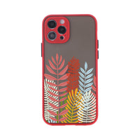 HKM-934355 Sunset Hills Forest Relief Anti-Fall TPU Phone Case for iPhone