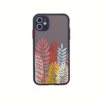 HKM-934355 Sunset Hills Forest Relief Anti-Fall TPU Phone Case for iPhone