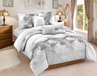 HKM-934419 Abstract Art Ink Quilt Cover Set with Pillow Cases in Various Sizes