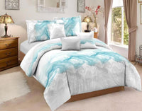 HKM-934419 Abstract Art Ink Quilt Cover Set with Pillow Cases in Various Sizes