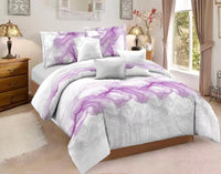HKM-934419 Abstract Art Ink Quilt Cover Set with Pillow Cases in Various Sizes