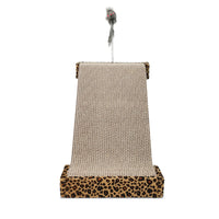 HKM-934419 Leopard Print Corrugated Cat Scratch Board, Reusable and Replaceable