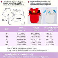 HKM-934739 Nezha and Obing Style Cozy Pet Hoodies for Small Dogs and Cats