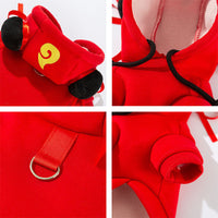HKM-934739 Nezha and Obing Style Cozy Pet Hoodies for Small Dogs and Cats