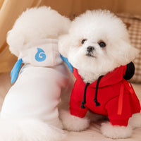 HKM-934739 Nezha and Obing Style Cozy Pet Hoodies for Small Dogs and Cats