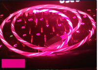 HKM-934803 LED Light Mobile Phone Charging Cable – 1M/1.5M, Compatible with iPhone and Android Devices, Supports 3.1A Current