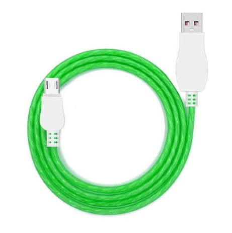 HKM-934803 LED Light Mobile Phone Charging Cable – 1M/1.5M, Compatible with iPhone and Android Devices, Supports 3.1A Current