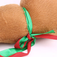 HKM-934867 Khaki Flannel Christmas Antlers Car Decorations - 44 x 14 cm