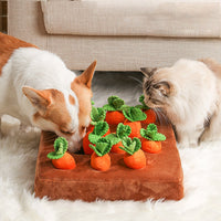 HKM-934867 Pet Dog Toys Carrot Plush Toy Vegetable Chew Toy For Dogs Snuffle Mat For Dogs Cats Durable Chew Puppy Toy Dogs Accessories