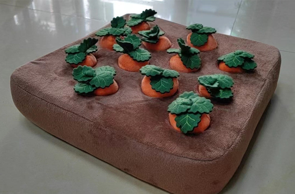 HKM-934867 Pet Dog Toys Carrot Plush Toy Vegetable Chew Toy For Dogs Snuffle Mat For Dogs Cats Durable Chew Puppy Toy Dogs Accessories