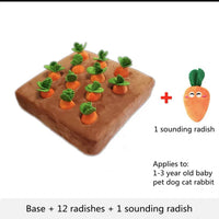 HKM-934867 Pet Dog Toys Carrot Plush Toy Vegetable Chew Toy For Dogs Snuffle Mat For Dogs Cats Durable Chew Puppy Toy Dogs Accessories