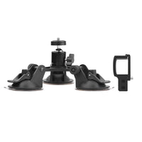 HKM-934995 Adjustable Suction Cup Camera Stabilizer Accessory with 1+4 Inch Screw Adapter, Black