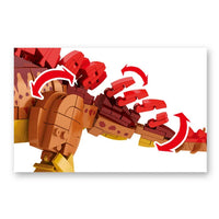 HKM-934995 Stegosaurus Dinosaur Building Blocks Set for Kids - Educational Construction Toy for Ages 6 and Up