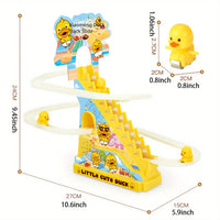 HKM-935059 Electric Climbing Duckling Music Toy for Early Education and Play