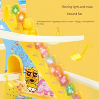 HKM-935059 Electric Climbing Duckling Music Toy for Early Education and Play
