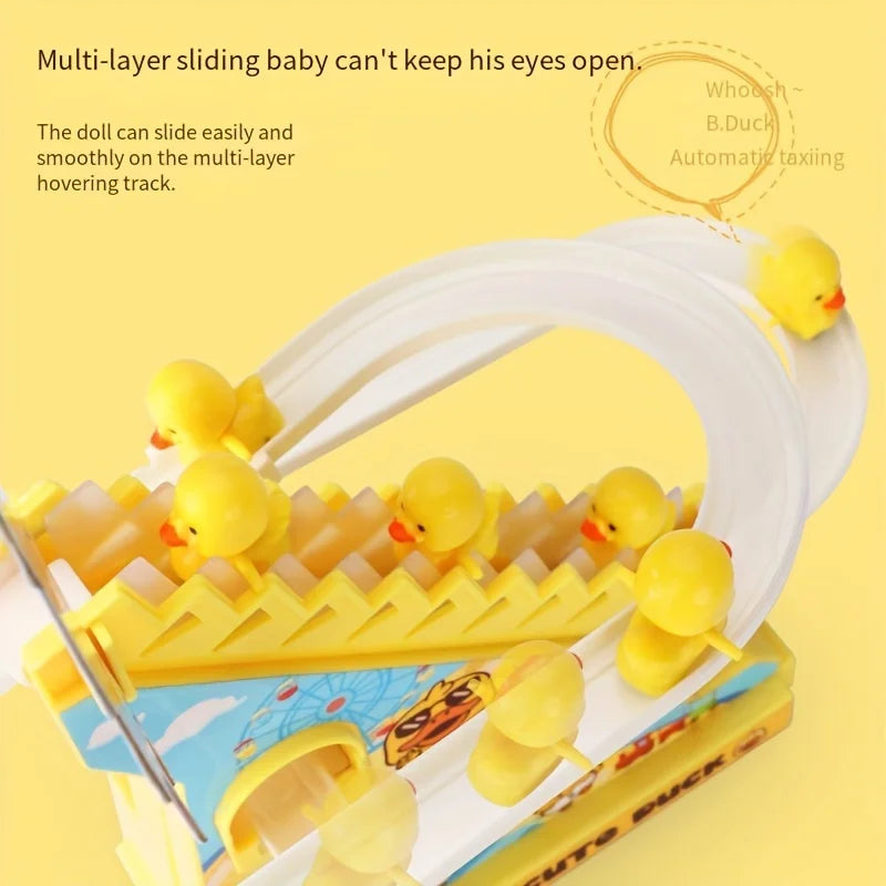 HKM-935059 Electric Climbing Duckling Music Toy for Early Education and Play