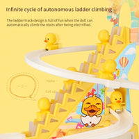 HKM-935059 Electric Climbing Duckling Music Toy for Early Education and Play
