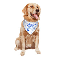 HKM-935123 Triangle Scarf for Pets - Cute Design, 100% Polyester, One Size, Full-width Printing