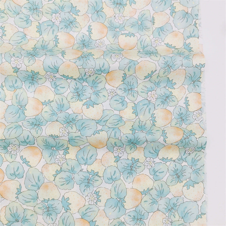HKM-935251 Cotton Twill Fabric for Home Decor and Bedding - 1.6m Wide, Green & Blue Options