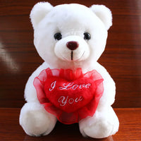 HKM-935251 Glow-in-the-Dark Plush Teddy Bear - 22cm LED Light-Up Stuffed Animal for Kids and Adults