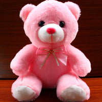 HKM-935251 Glow-in-the-Dark Plush Teddy Bear - 22cm LED Light-Up Stuffed Animal for Kids and Adults
