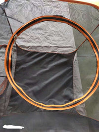 HKM-935251 Pet Folding Channel Game Fence for Outdoor Activities - Mesh Fabric, 41x90x3 cm, 6 Pieces