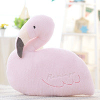HKM-935315 Flamingo Plush Cushion with Cartoon Design for Kids' Rooms and Living Spaces
