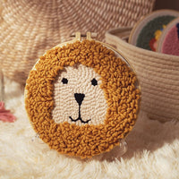 HKM-935507 Handmade Embroidery Material Kit for Beginners - Cute Animal Designs and Tutorial