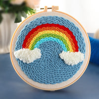 HKM-935507 Handmade Embroidery Material Kit for Beginners - Cute Animal Designs and Tutorial