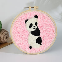 HKM-935507 Handmade Embroidery Material Kit for Beginners - Cute Animal Designs and Tutorial
