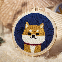HKM-935507 Handmade Embroidery Material Kit for Beginners - Cute Animal Designs and Tutorial